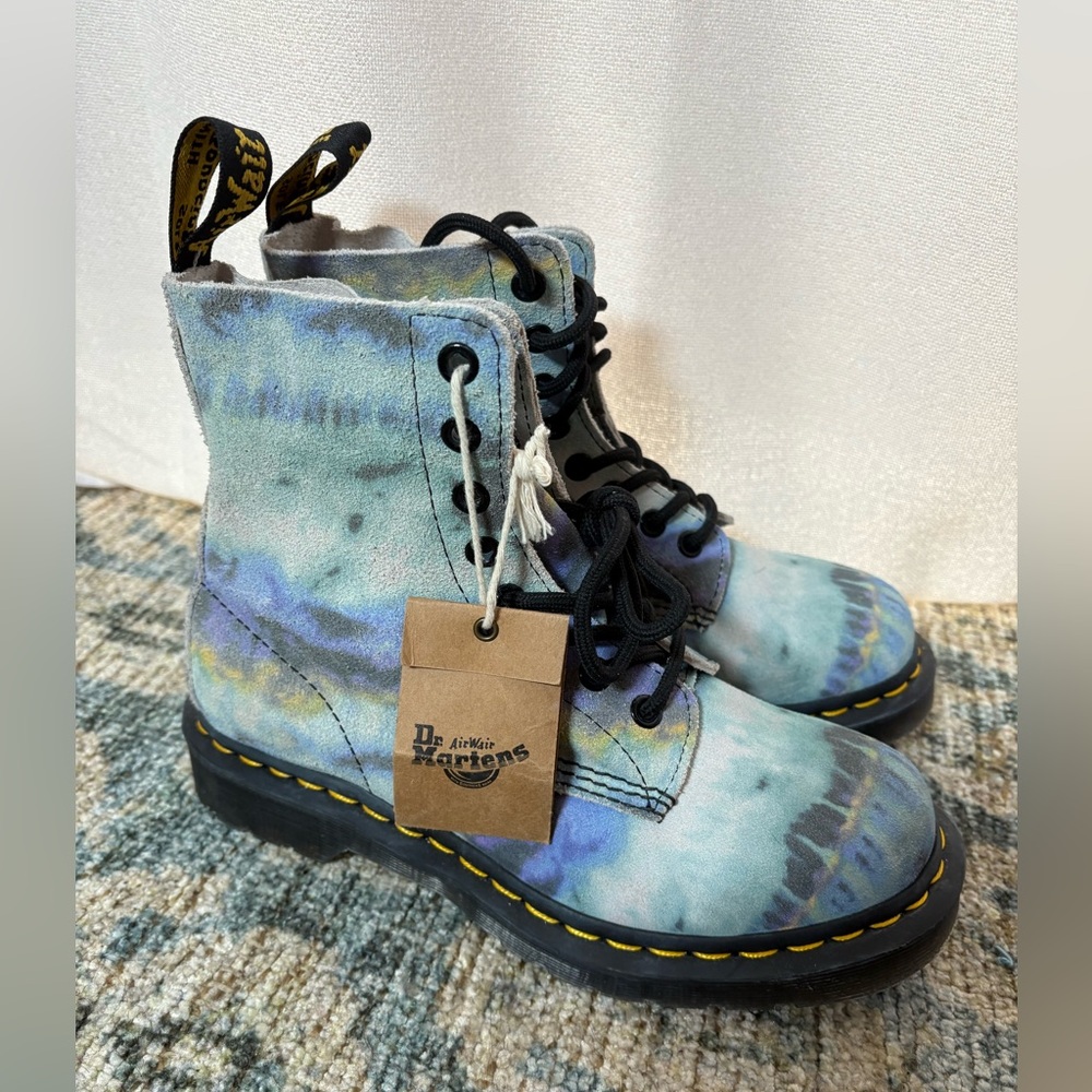 NWT DR MARTENS 1460 PASCAL TIE‎ DYE LACE UP BOOTS Size 6
